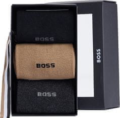 Hugo Boss 3 PACK - pánske ponožky BOSS 50484005-260 (Veľkosť 40-46)