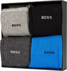 Hugo Boss 4 PACK - pánske ponožky BOSS 50484012-437 (Veľkosť 40-46)