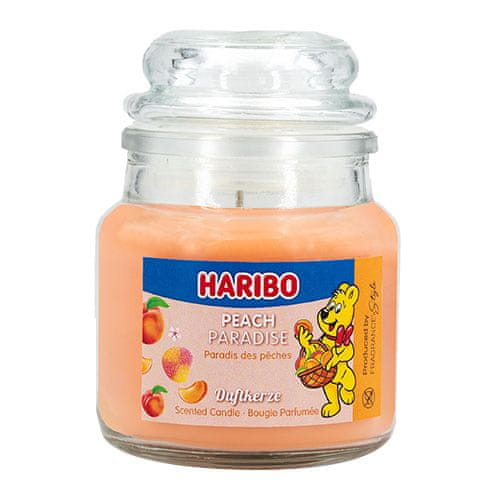 Haribo Sviečka v sklenenej dóze , Broskyňový raj, 85 g