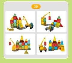 Magnetic Tiles Magnetická stavebnica Dream Builder 35ks sada - Magnetic Tiles