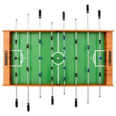 Vidaxl Skladací stolný futbal bledohnedý 121x61x80 cm