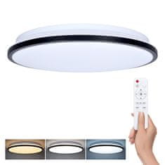 Solight Solight LED osvetlenie s diaľkovým ovládačom Jamil, 48W, 3360lm, 40cm, zmena chromatičnosti, stmievateľné WO8011