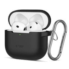 Tech-protect Silicone Hook puzdro na Apple AirPods 4, čierne