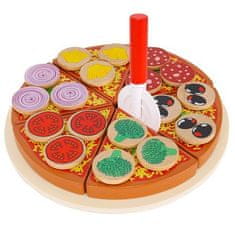 Kruzzel  22471 Drevená krájacia pizza PIZZA 21cm