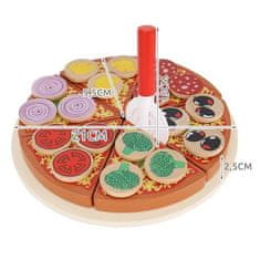 Kruzzel  22471 Drevená krájacia pizza PIZZA 21cm