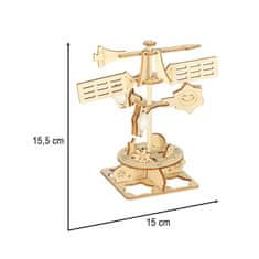 KIK  KX3588 Puzzle drevená skladačka 3D Slnečné hodiny