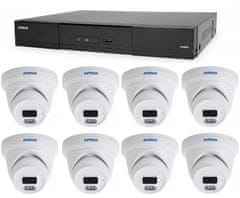 Avtech Kamerový set 1x NVR AVH2109AX a 8x 5MPX IP Dome kamera DGM5206SVAT + 8x Kabel UTP 1x RJ45 - 1x RJ45 Cat5e 15m ZDARMA!