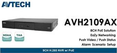 Avtech Kamerový set 1x NVR AVH2109AX a 4x 5MPX IP Dome kamera DGM5206SVAT + 4x Kabel UTP 1x RJ45 - 1x RJ45 Cat5e 15m ZDARMA!