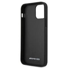 MERCEDES AMG AMHCP12SGSEBK IPHONE 12 MINI 5,4" CZARNY/BLACK HARDCASE LEATHER DEBOSSED LINES