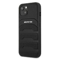 MERCEDES AMG AMHCP13SGSEBK IPHONE 13 MINI 5,4" CZARNY/BLACK HARDCASE LEATHER DEBOSSED LINES