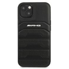 MERCEDES AMG AMHCP13SGSEBK IPHONE 13 MINI 5,4" CZARNY/BLACK HARDCASE LEATHER DEBOSSED LINES