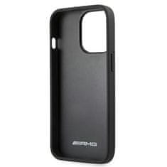 MERCEDES AMG AMHCP13LDOLBK IPHONE 13 PRO / 13 6,1" CZARNY/BLACK HARDCASE LEATHER HOT STAMPED