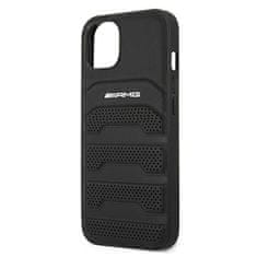 MERCEDES AMG AMHCP13SGSEBK IPHONE 13 MINI 5,4" CZARNY/BLACK HARDCASE LEATHER DEBOSSED LINES