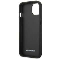 MERCEDES AMG AMHCP14MGSEBK IPHONE 14 PLUS / 15 PLUS 6.7" CZARNY/BLACK HARDCASE LEATHER DEBOSSED LINES