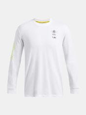 Under Armour Pánske tričko Under Armour Curry HW Verbiage LS Tee-WHT S