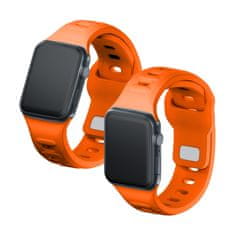 3MK 42/44/45/49 MM ORANGE - 3MK SILICONE WATCH STRAP FOR APPLE