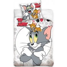 Carbotex Bavlnené posteľné obliečky Tom a Jerry