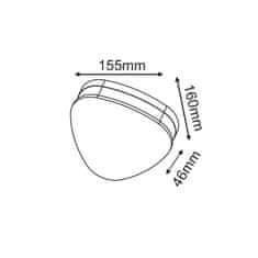 ACA ACA Lighting LED SMD vonkajšie nástenné svietidlo 10W 320LM 68d 230V AC 3.000K tmavá šedá CRI80 IP65 30.000hod LG1372G