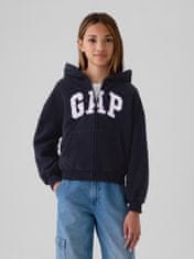 Gap Detská flísová oversize mikina s logom S