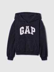 Gap Detská flísová oversize mikina s logom S