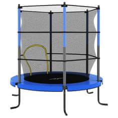 Vidaxl Trampolína s bezpečnostnou sieťou okrúhla 140x160 cm modrá