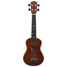 Vidaxl Sopránové ukulele s taškou pre deti, prírodné 23"