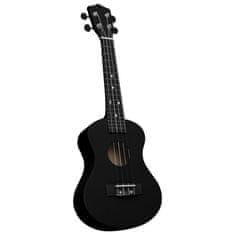 Vidaxl Sopránové ukulele s taškou pre deti čierne 23"