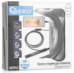 GEKO Kamera inšpekčná vodeodolná priemer kamery 5_5 m USB 6 LED diód 2 m