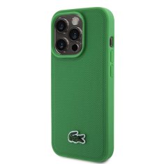 Lacoste Zadný kryt Iconic Petit Pique Woven Logo Magsafe pre iPhone 15 Pro Max Green