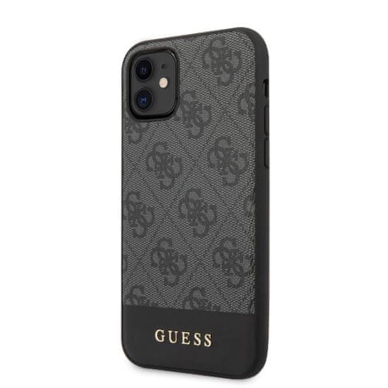 Guess Zadný kryt 4G Stripe pre iPhone 11 Grey