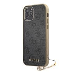 Guess Zadný kryt 4G Charms pre iPhone 12/12 Pro 6.1 Grey