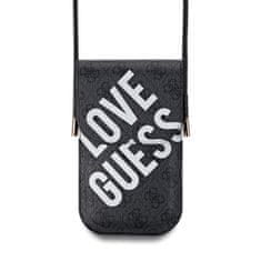 Guess Kabelka na mobil PU 4G Big Love Logo Black