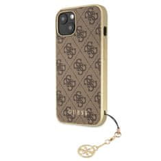 Guess Zadný kryt 4G Charms pre iPhone 13 Brown