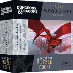 Trefl Wood Craft Origin puzzle Dungeons&Dragons: Staroveký červený drak 501 dielikov