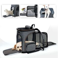 MG Livefy Pet Carrier prepravná taška pre psy 41x35cm, šedá