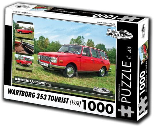 RETRO-AUTA© Puzzle č. 43 Wartburg 353 Tourist (1976) 1000 dielikov