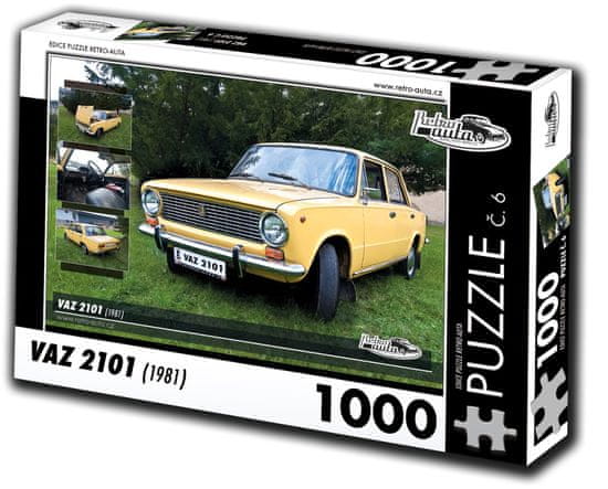 RETRO-AUTA© Puzzle č. 6 VAZ 2101 (1981) 1000 dielikov