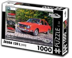 RETRO-AUTA© Puzzle č. 24 Škoda 120 L (1979) 1000 dielikov