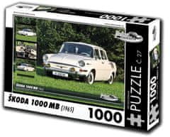 RETRO-AUTA© Puzzle č. 27 Škoda 1000 MB (1965) 1000 dielikov