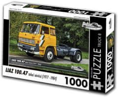 RETRO-AUTA© Puzzle TRUCK č.8 Liaz 100.47 ťahač návesov (1977-1984) 1000 dielikov