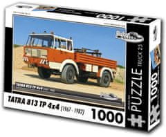 RETRO-AUTA© Puzzle TRUCK č.25 Tatra 813 TP 4x4 (1967-1982) 1000 dielikov