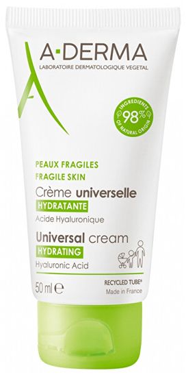 A-Derma Hydratačný krém s kyselinou hyalurónovou (Hydrating Universal Cream)