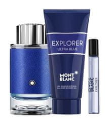 Mont Blanc Explorer Ultra Blue - EDP 100 ml + sprchový gel 100 ml + EDP 7,5 ml