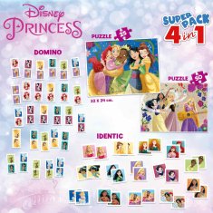 EDUCA Súbor hier Disney princeznej 4v1