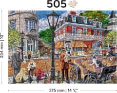 Wooden city Drevené puzzle Hlavná ulica 2v1, 505 dielikov EKO