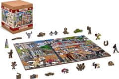 Wooden city Drevené puzzle Hlavná ulica 2v1, 505 dielikov EKO