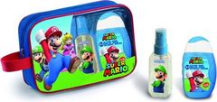 EP LINE Super Mario - tělový sprej 90 ml + pěna do koupele a šampon 2v1 110 ml + toaletní taška