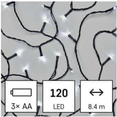 EMOS LED vianočná reťaz Copy s časovačom 8,4 m studená biela
