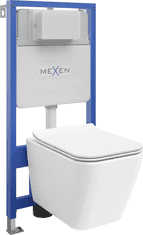 Mexen Fenix Slim, podomietkový modul a závesné WC Cube s pomaly padajúcim sedátkom, biela, 61030924000