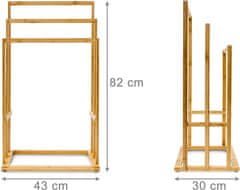 Vešiak na uteráky bambus 42x24x81, 5cm ED-248434